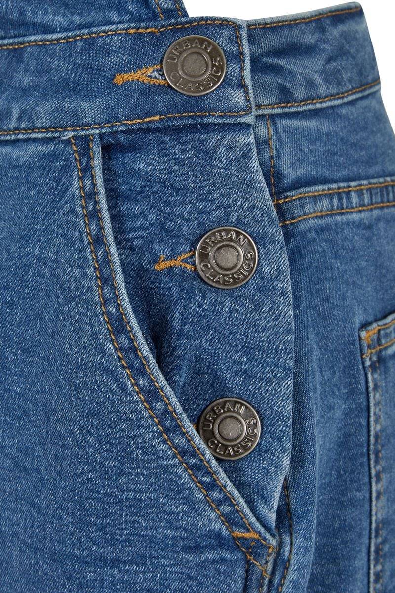 EMP "Ladies Organic Short Dungaree" Latzhose Blau Von Urban Classics