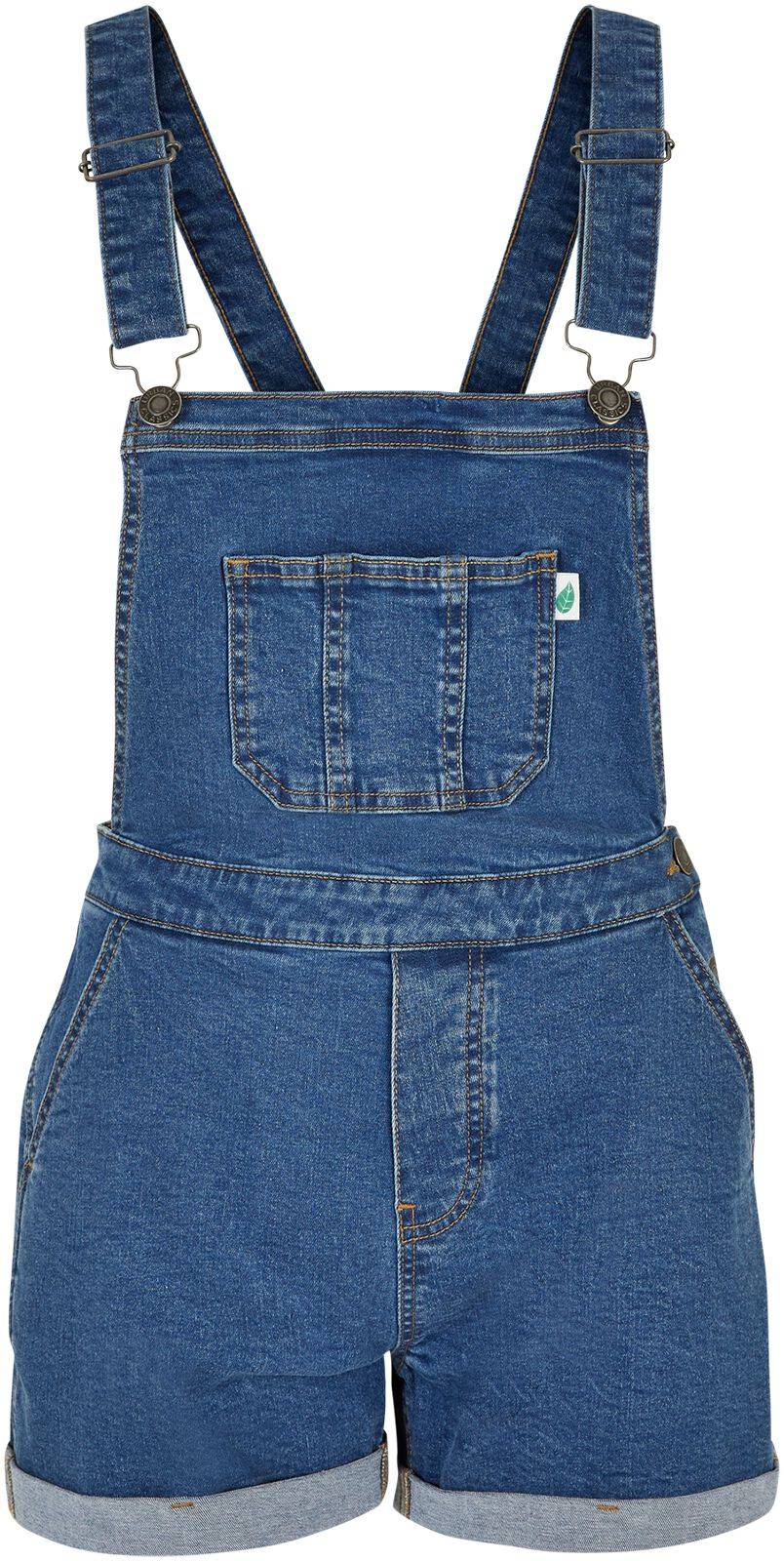 EMP "Ladies Organic Short Dungaree" Latzhose blau von Urban Classics