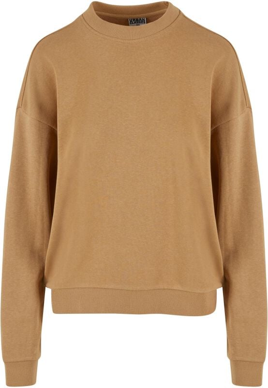 EMP "Ladies Oversized Light Terry Crewneck" Sweatshirt beige von Urban Classics