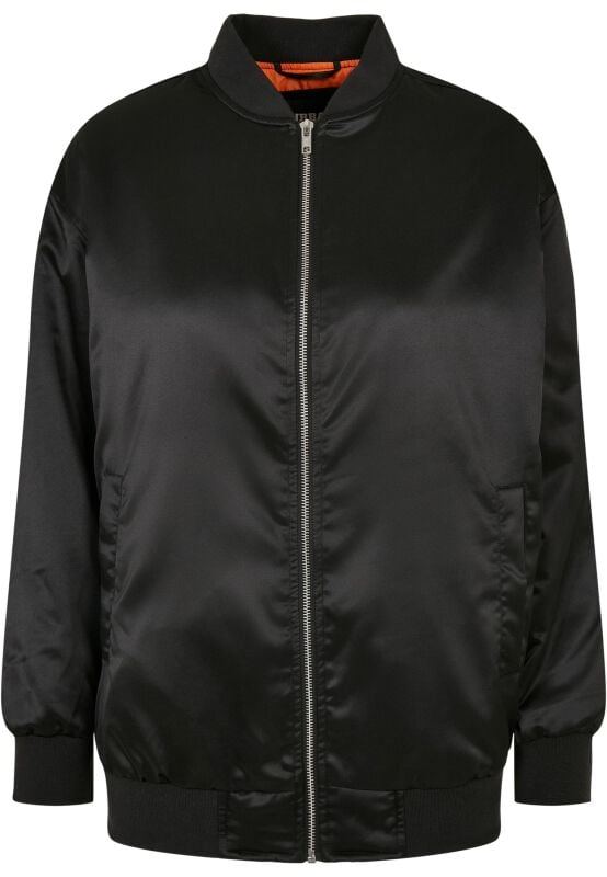 EMP "Ladies Oversized Satin Bomber Jacket" Bomberjacke schwarz von Urban Classics