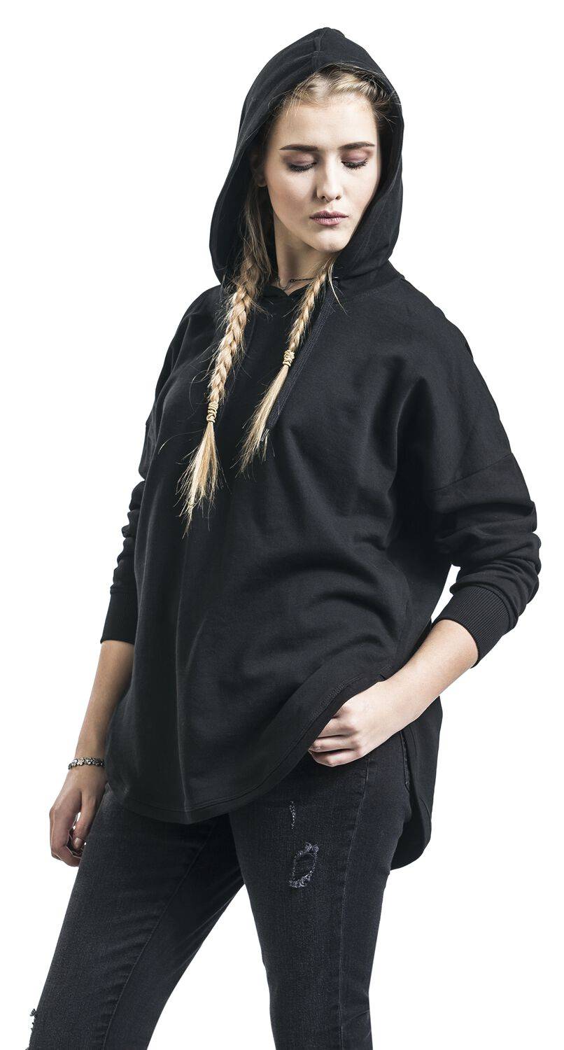 EMP "Ladies Oversized Terry Hoody" Kapuzenpullover Schwarz Von Urban Classics