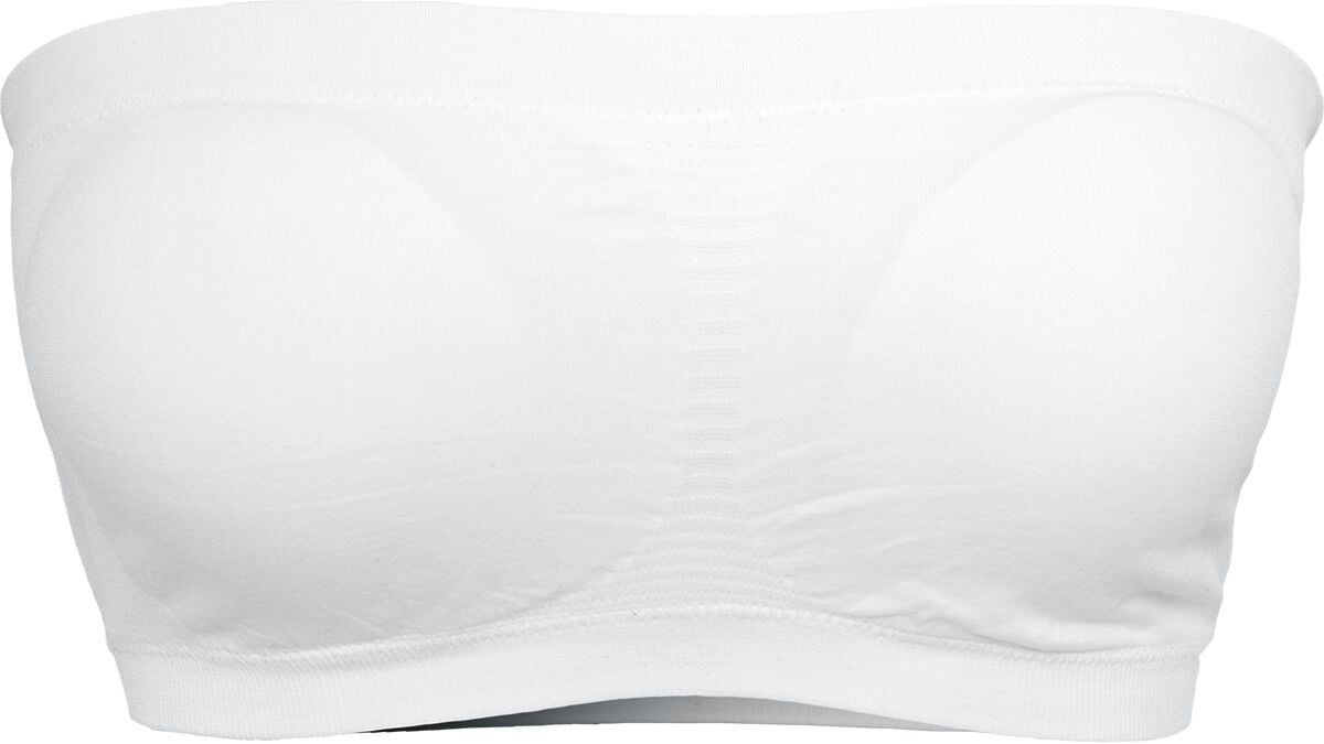 EMP "Ladies Pads Bandeau" Bandeau Weiß Von Urban Classics