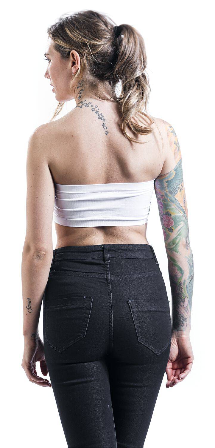 EMP "Ladies Pads Bandeau" Bandeau Weiß Von Urban Classics