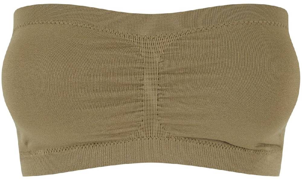 EMP "Ladies Pads Bandeau" Top khaki von Urban Classics