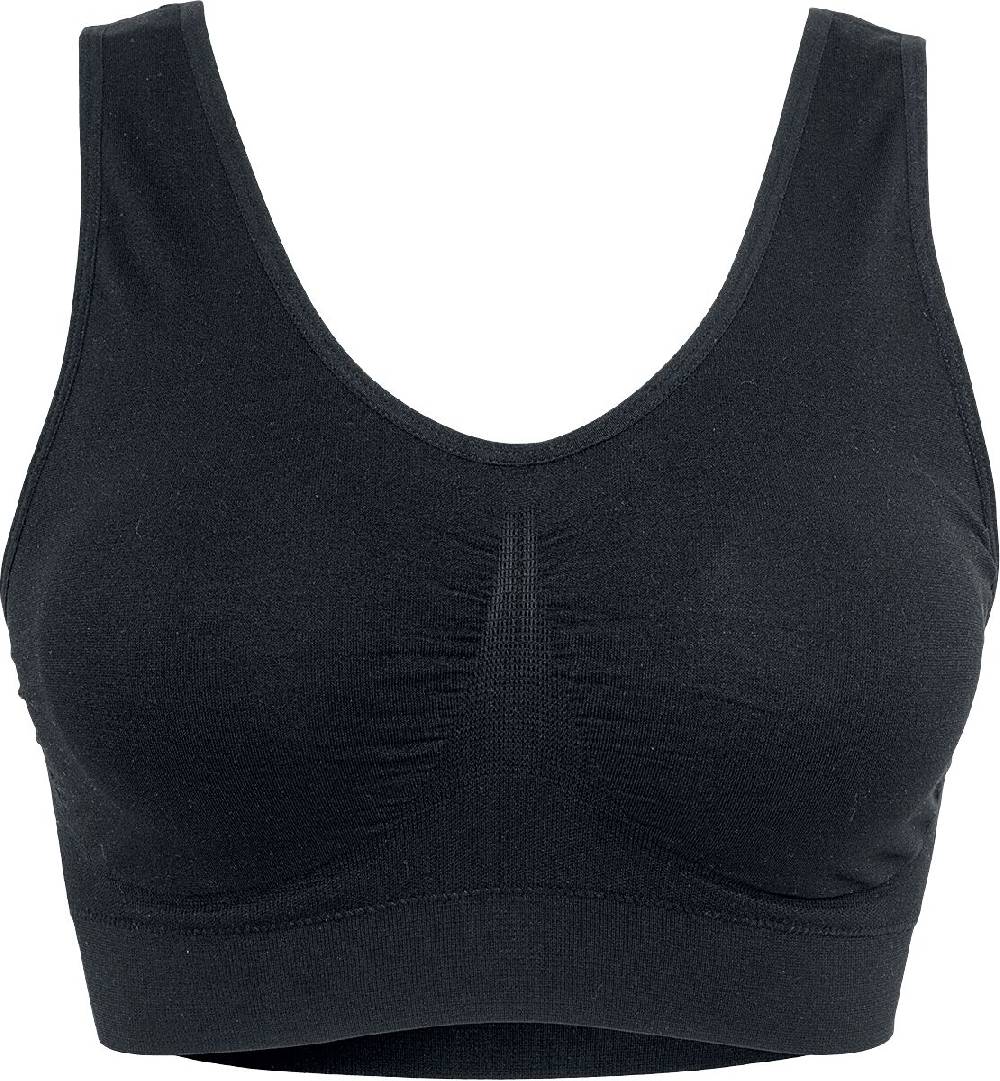 EMP "Ladies Pads Sport Bra" BH Schwarz Von Urban Classics