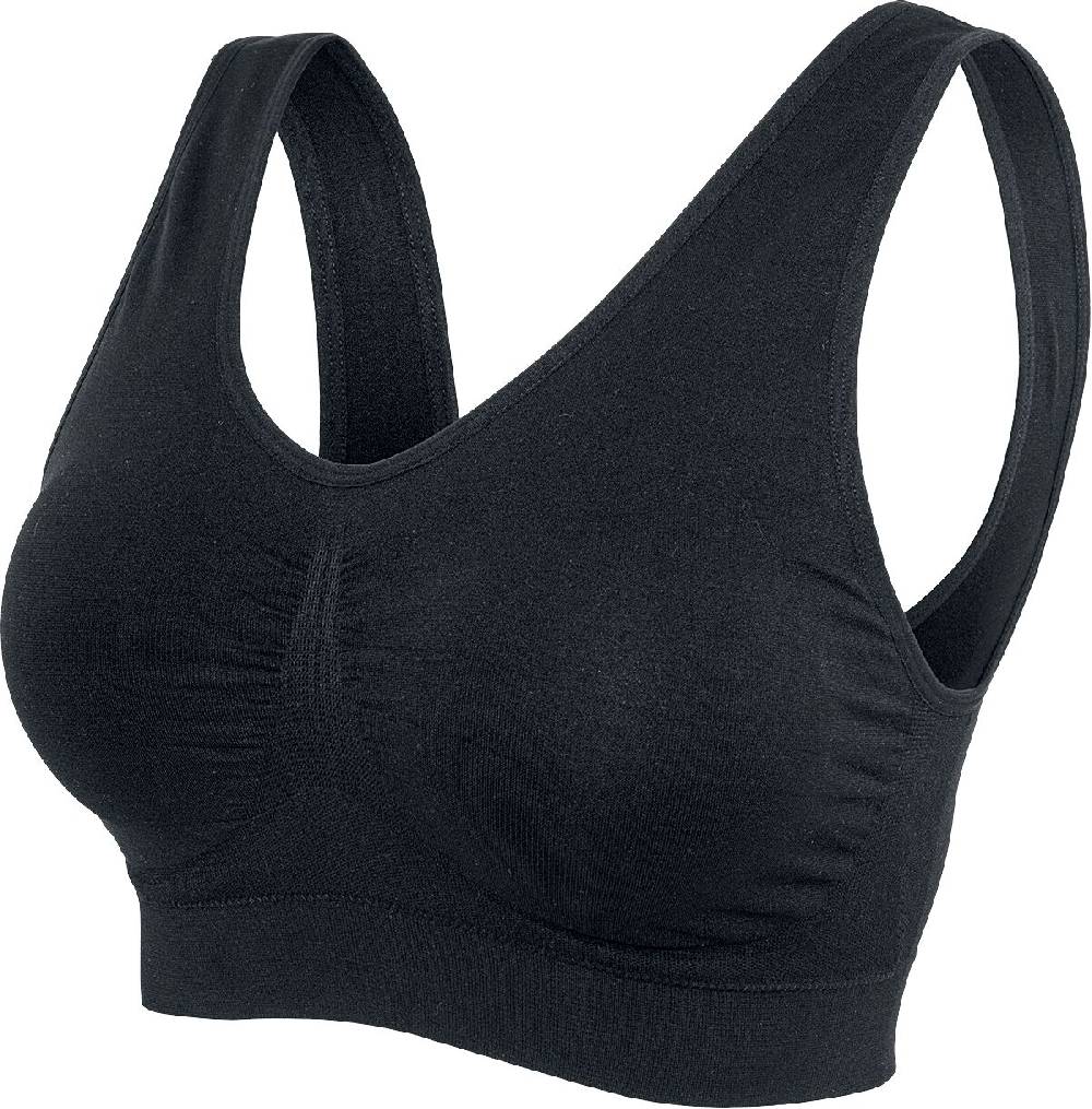 EMP "Ladies Pads Sport Bra" BH schwarz von Urban Classics