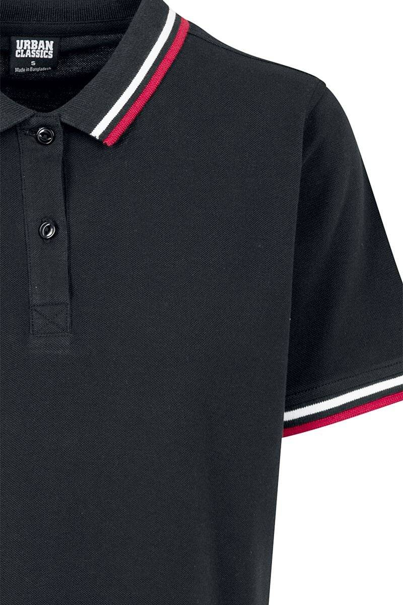 EMP "Ladies Polo Dress" Kurzes Kleid Schwarz Von Urban Classics