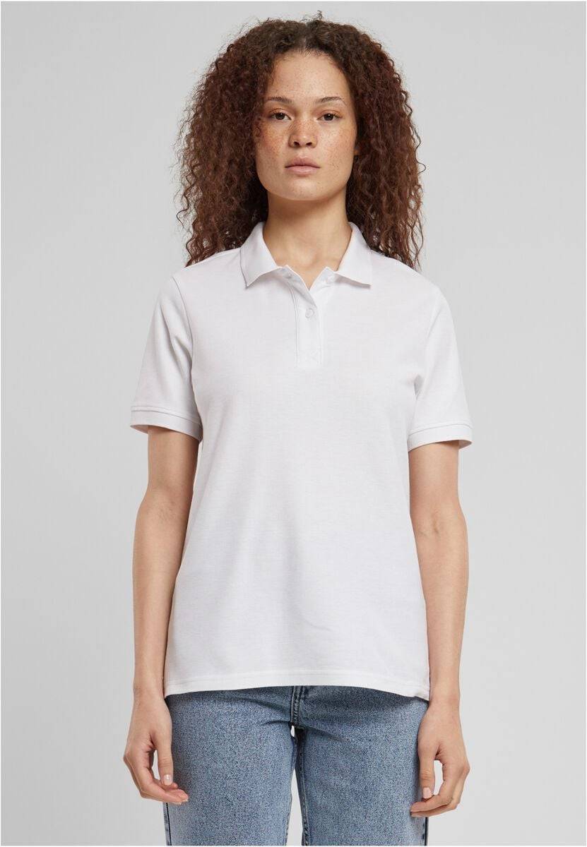 EMP "Ladies Polo Shirt" Poloshirt weiß von Urban Classics
