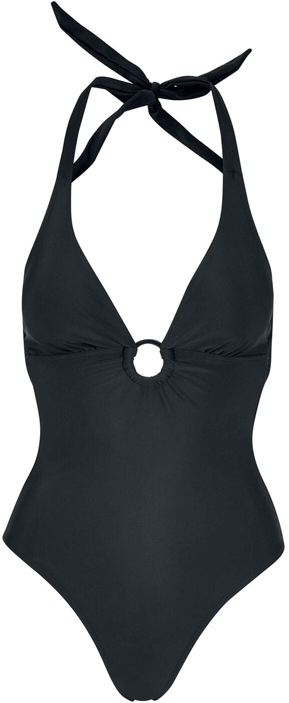 EMP "Ladies Recycled Neckholder Swimsuit" Badeanzug schwarz von Urban Classics