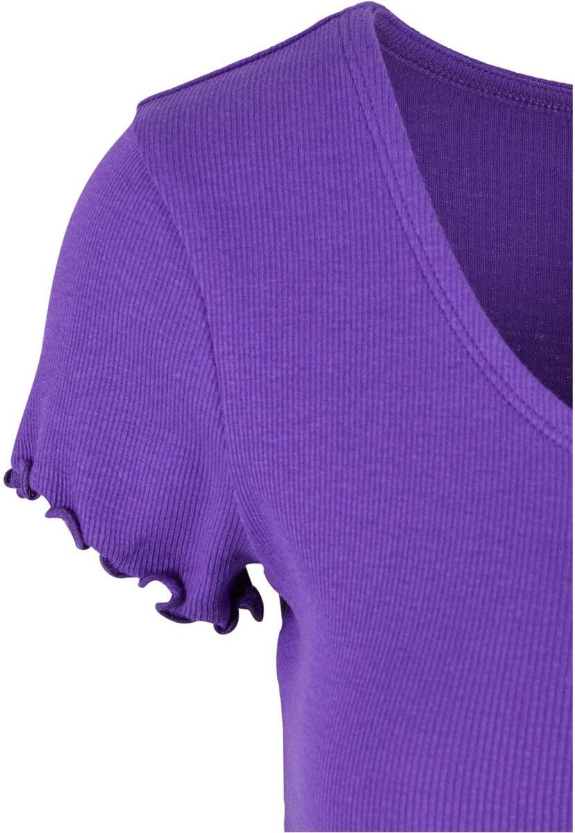 EMP "Ladies Rib Babylock Tee" T-Shirt Lila Von Urban Classics
