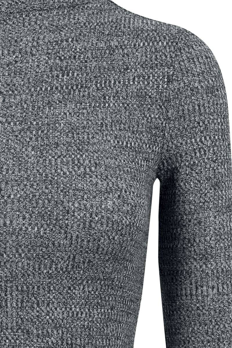 EMP "Ladies Rib Dress" Kurzes Kleid Charcoal Von Urban Classics