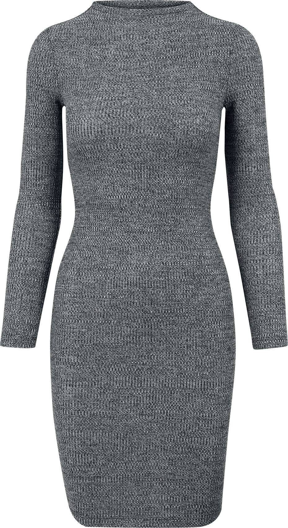 EMP "Ladies Rib Dress" Kurzes Kleid charcoal von Urban Classics