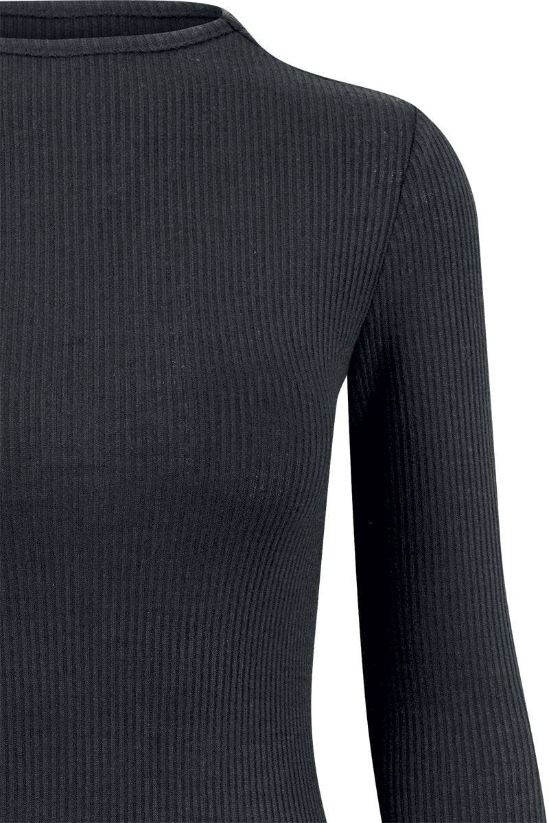 EMP "Ladies Rib Dress" Kurzes Kleid Schwarz Von Urban Classics