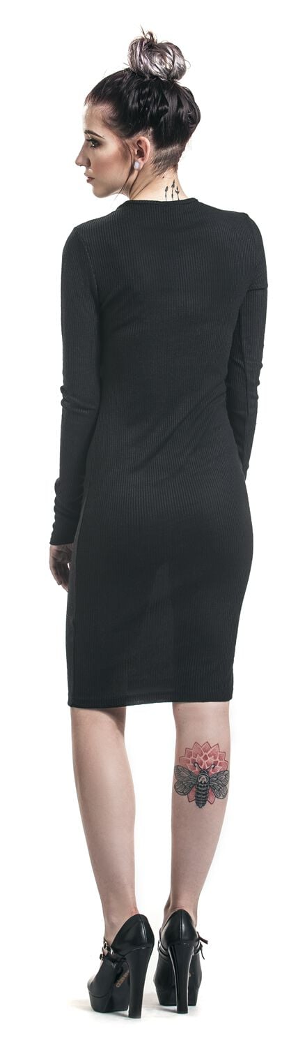 EMP "Ladies Rib Dress" Kurzes Kleid Schwarz Von Urban Classics