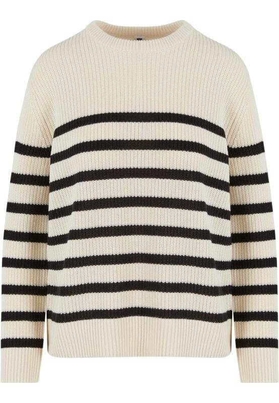 EMP "Ladies Rib Striped Sweater" Strickpullover altweiß von Urban Classics