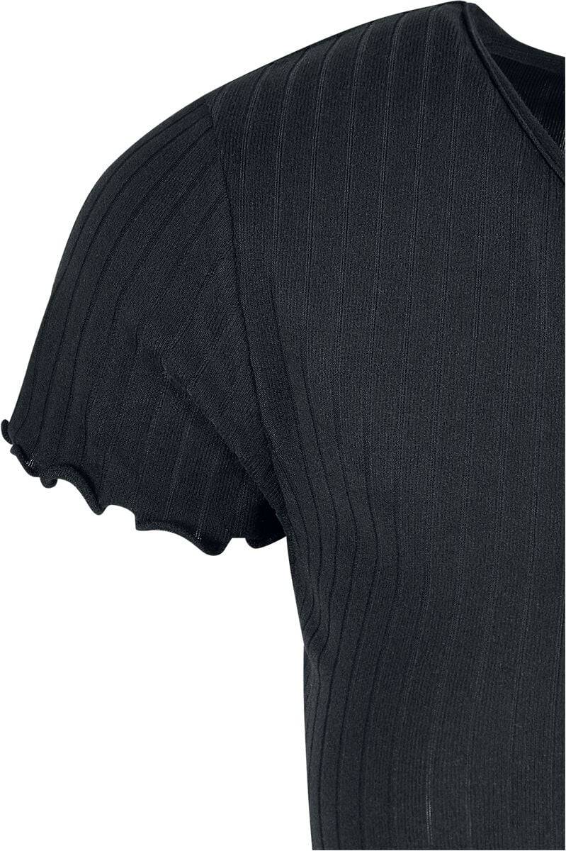 EMP "Ladies Rib Wid Leg Jumpsuit" Jumpsuit Schwarz Von Urban Classics