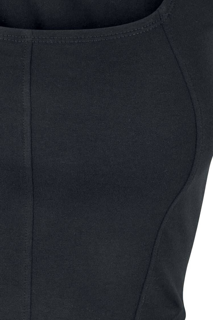 EMP "Ladies Short Corsage Top" Top Schwarz Von Urban Classics