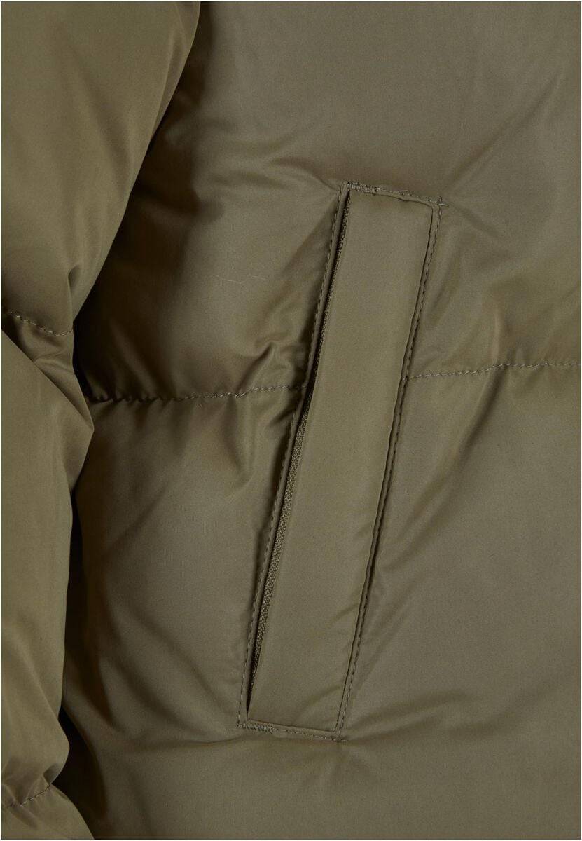 EMP "Ladies Short Peached Puffer Jacket" Winterjacke Oliv Von Urban Classics