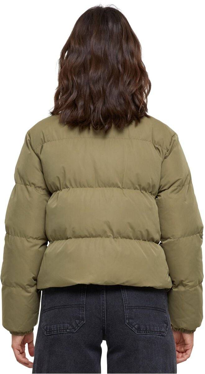 EMP "Ladies Short Peached Puffer Jacket" Winterjacke Oliv Von Urban Classics