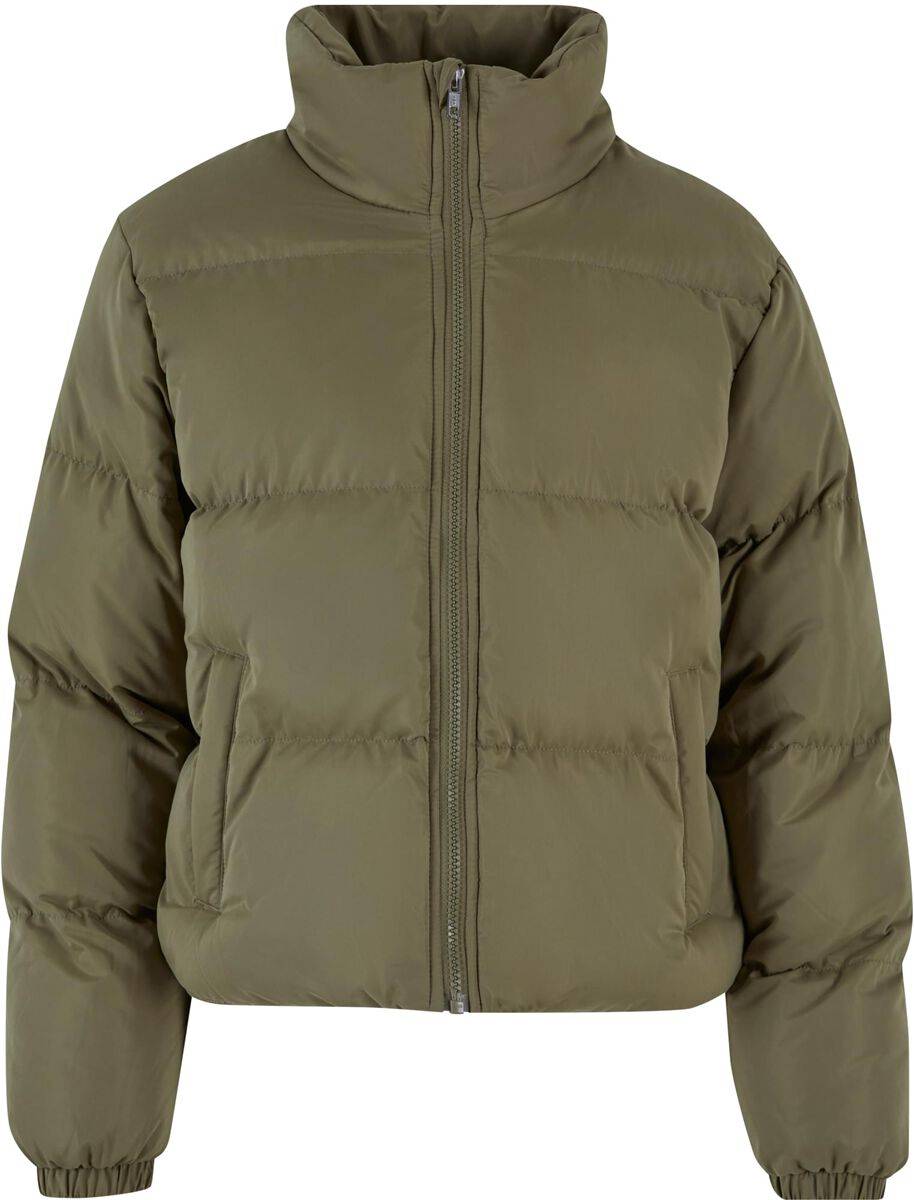 EMP "Ladies Short Peached Puffer Jacket" Winterjacke oliv von Urban Classics