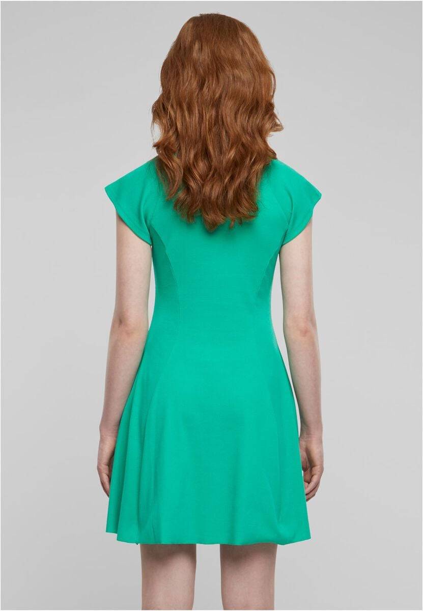 EMP "Ladies Skater Rib Dress" Kurzes Kleid Grün Von Urban Classics