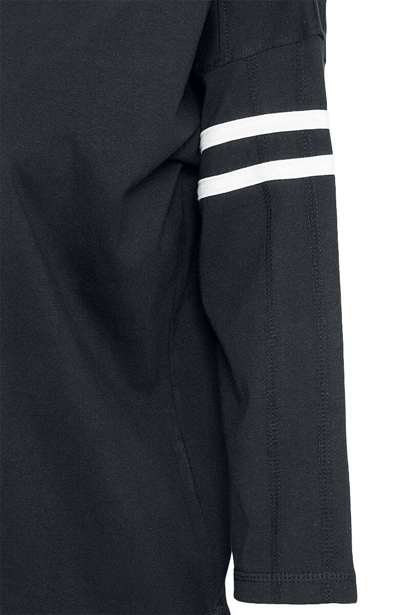 EMP "Ladies Sleeve Striped L/S Tee" Langarmshirt Schwarz/weiß Von Urban Classics