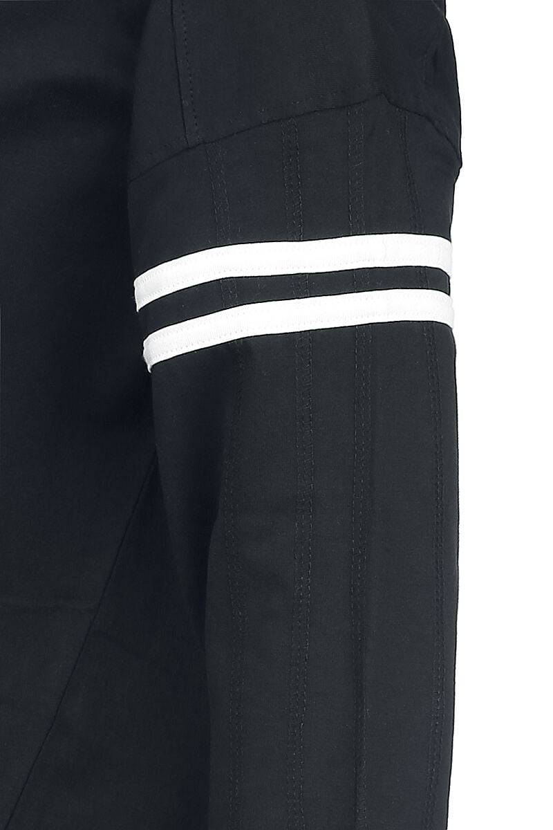 EMP "Ladies Sleeve Striped L/S Tee" Langarmshirt Schwarz/weiß Von Urban Classics