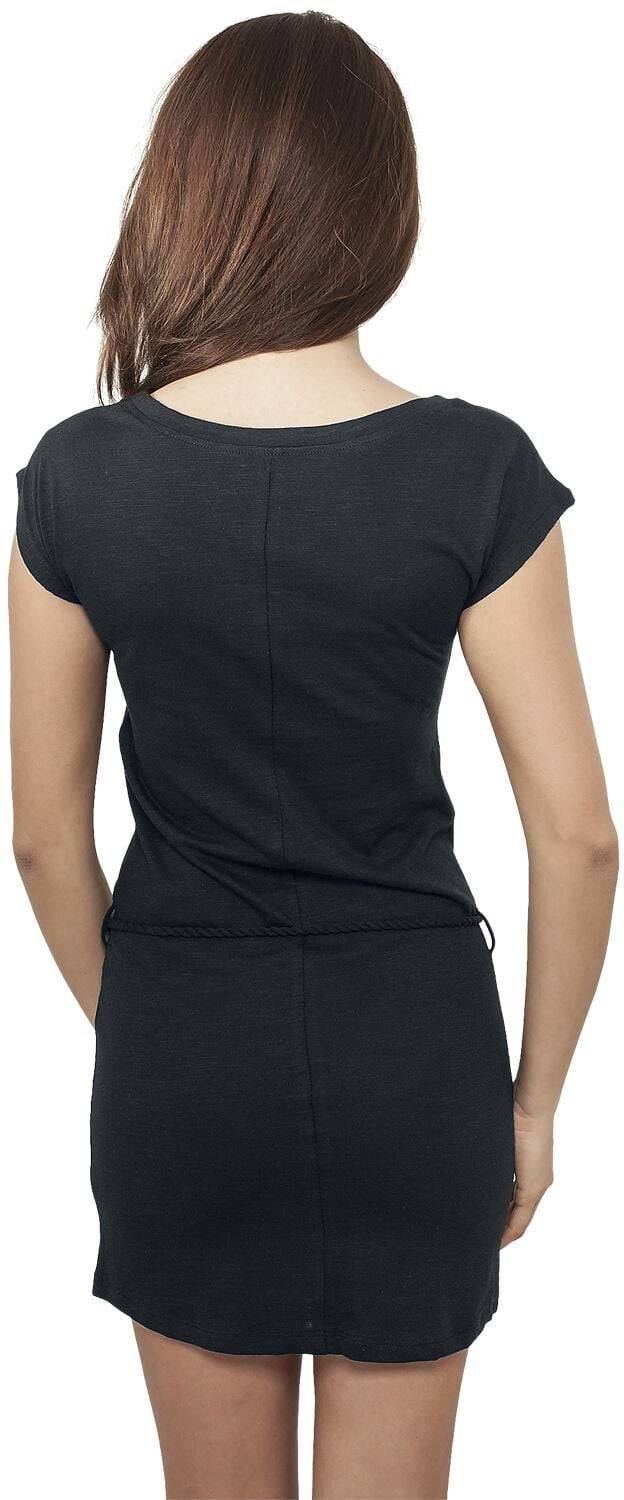 EMP "Ladies Slub Jersey Dress" Kurzes Kleid Schwarz Von Urban Classics