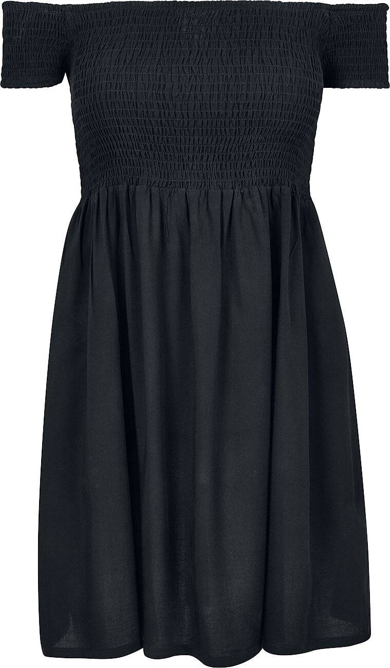 EMP "Ladies Smoked Off Shoulder Dress" Kurzes Kleid schwarz von Urban Classics