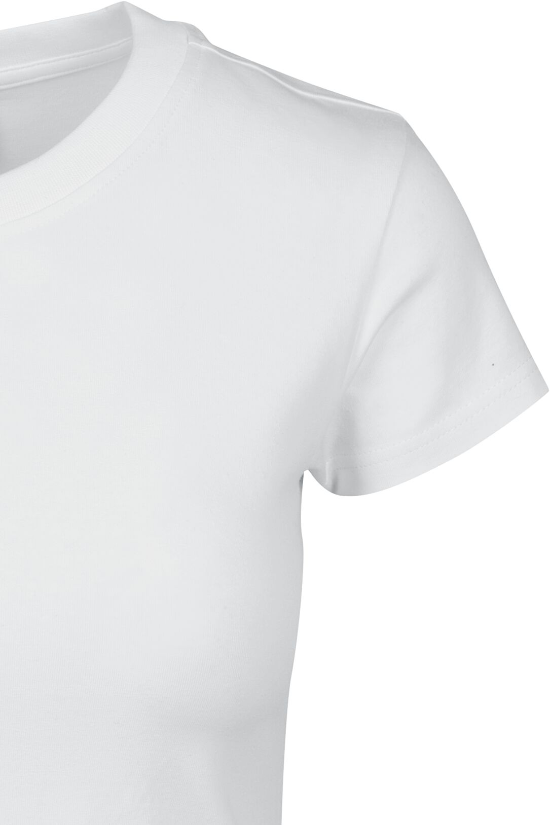 EMP "Ladies Stretch Jersey Cropped Tee" T-Shirt Weiß Von Urban Classics