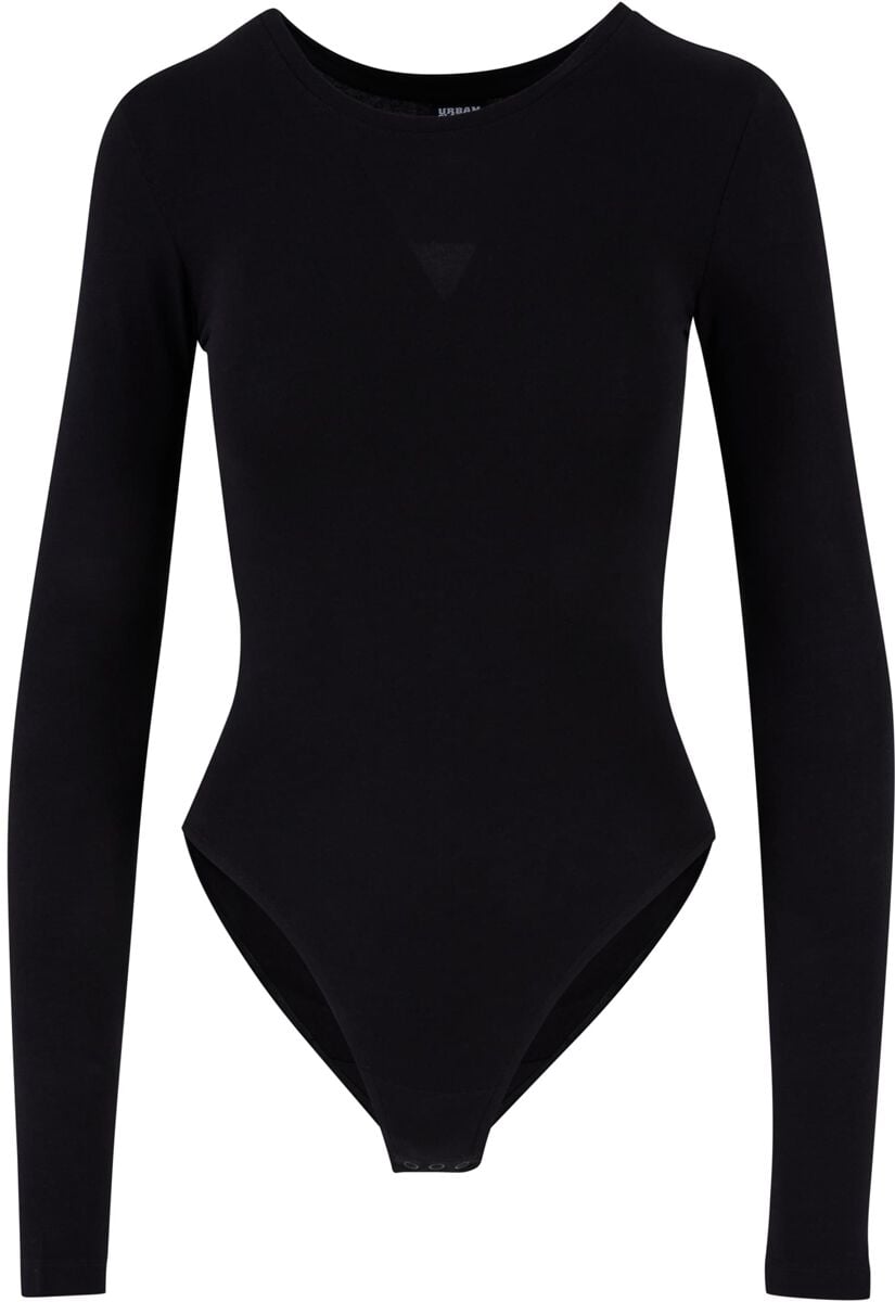 EMP "Ladies Stretch Jersey Longsleeve Body" Langarmshirt schwarz von Urban Classics