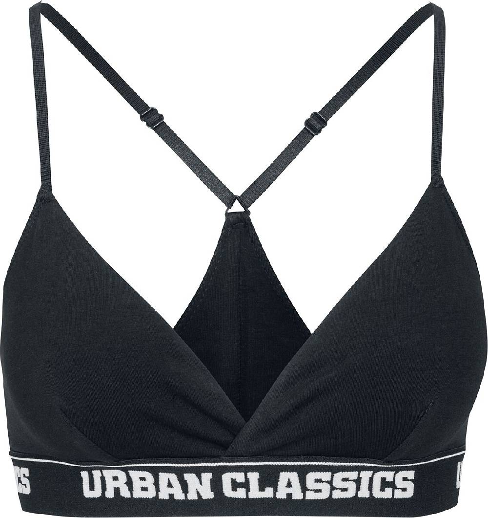EMP "Ladies Triangle Logo Bra" Bustier schwarz von Urban Classics