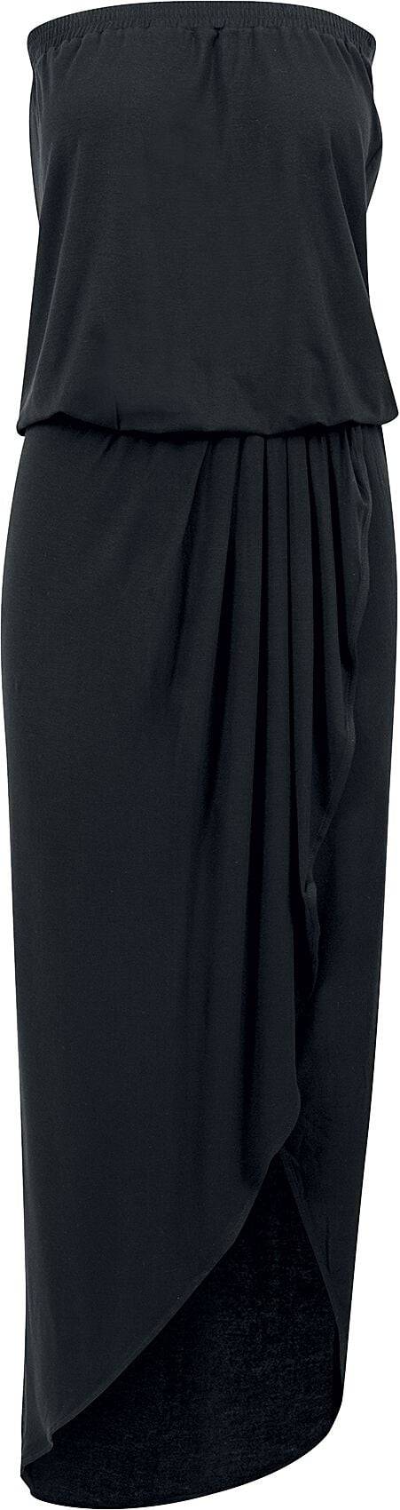 EMP "Ladies Viscose Bandeau Dress" Langes Kleid schwarz von Urban Classics