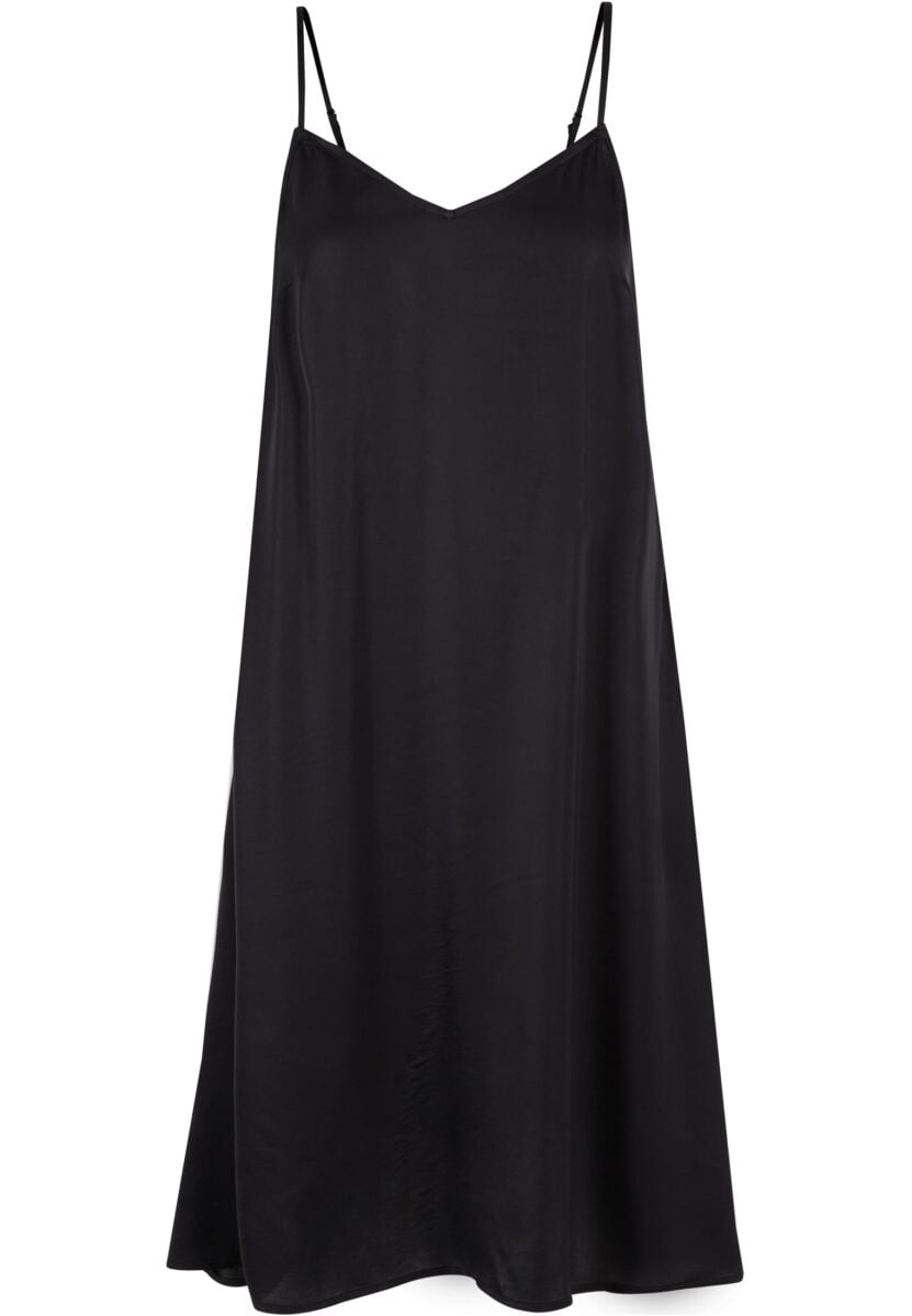 EMP "Ladies Viscose Satin Slip Dress" Mittellanges Kleid schwarz von Urban Classics