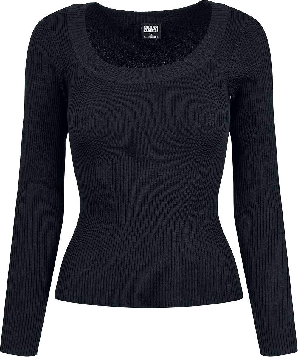 EMP "Ladies Wide Neckline Sweater" Sweatshirt schwarz von Urban Classics