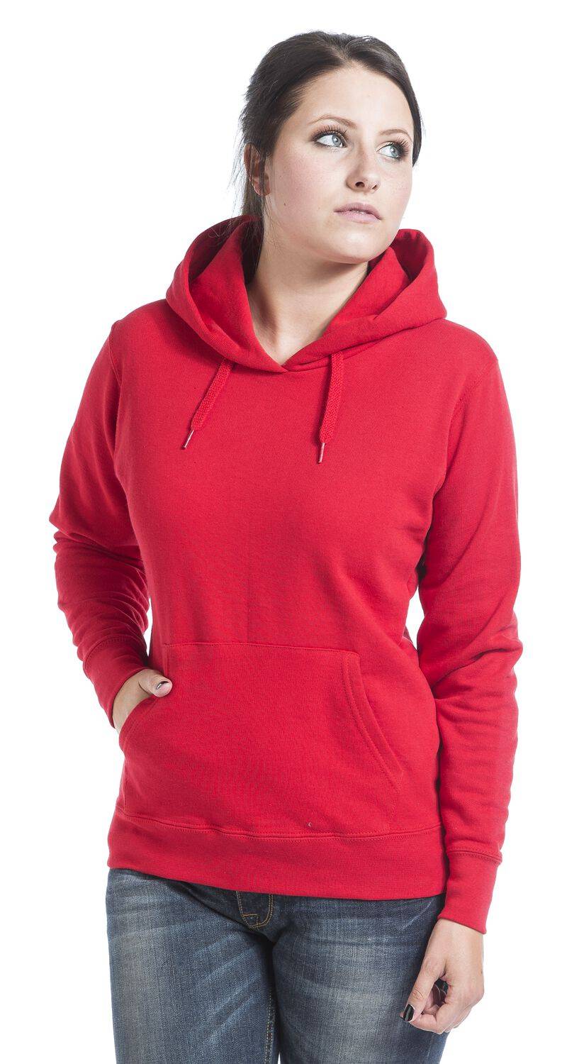 EMP "Lady-Fit" Kapuzenpullover Rot Von Fruit Of The Loom