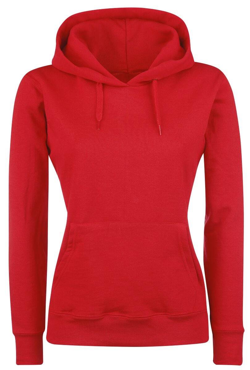 EMP "Lady-Fit" Kapuzenpullover rot von Fruit Of The Loom