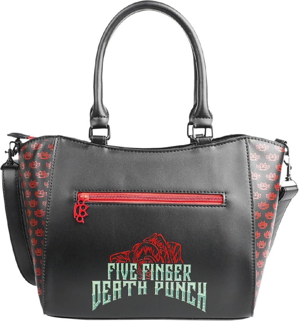 EMP "Lady Muerta" Handtasche Schwarz/rot Von Five Finger Death Punch