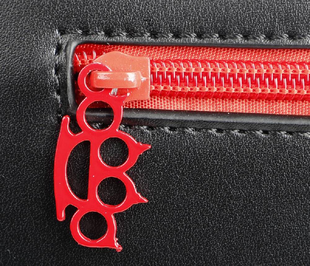 EMP "Lady Muerta" Handtasche Schwarz/rot Von Five Finger Death Punch