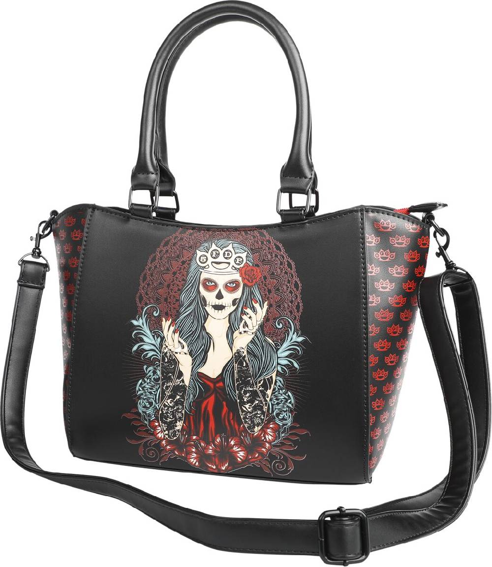 EMP "Lady Muerta" Handtasche schwarz/rot von Five Finger Death Punch
