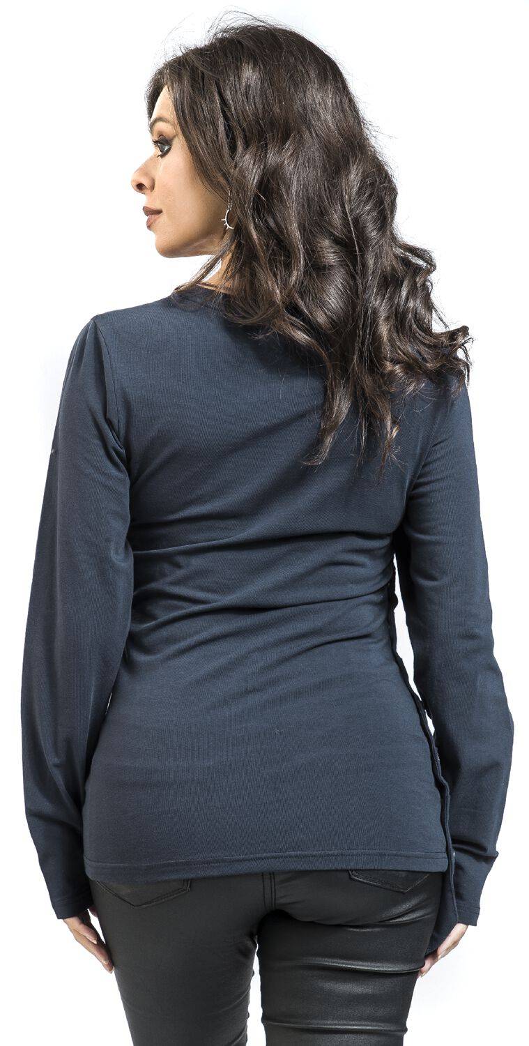 EMP Langarmshirt Dunkelblau Von Black Premium By EMP
