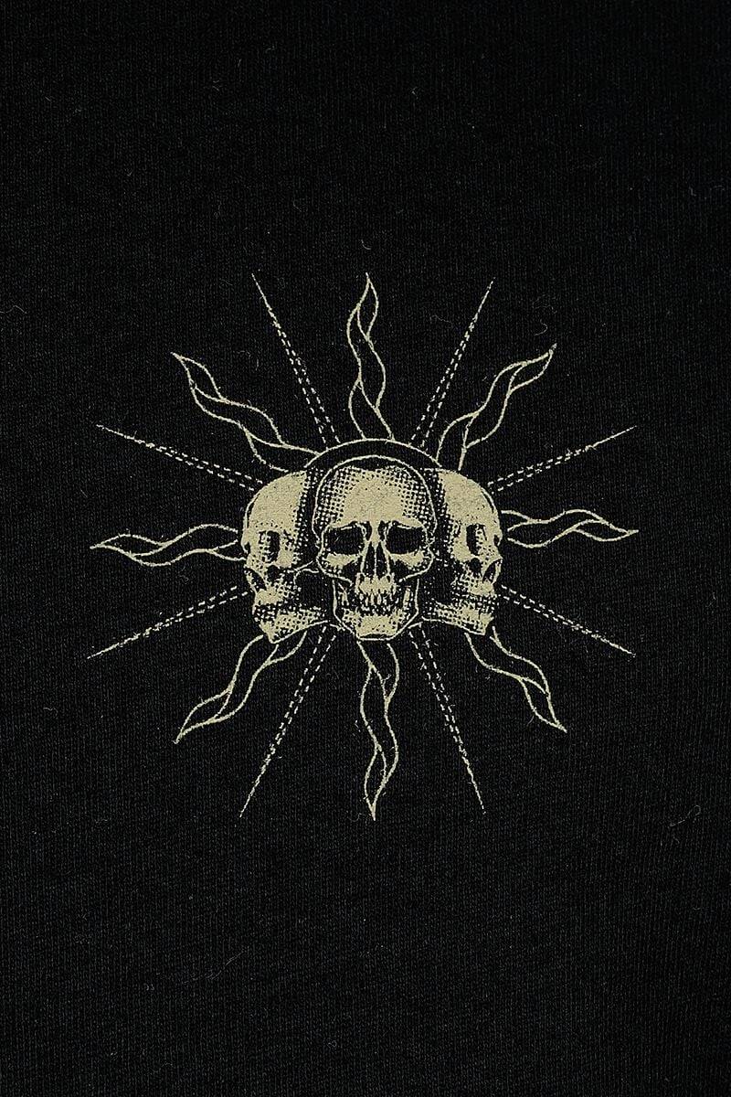 EMP Langarmshirt Schwarz/beige Von Rock Rebel By EMP