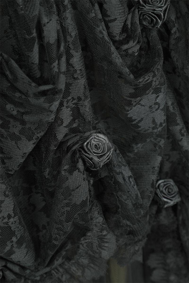 EMP "Langes Gothickleid" Langes Kleid Schwarz/grün Von Sinister Gothic