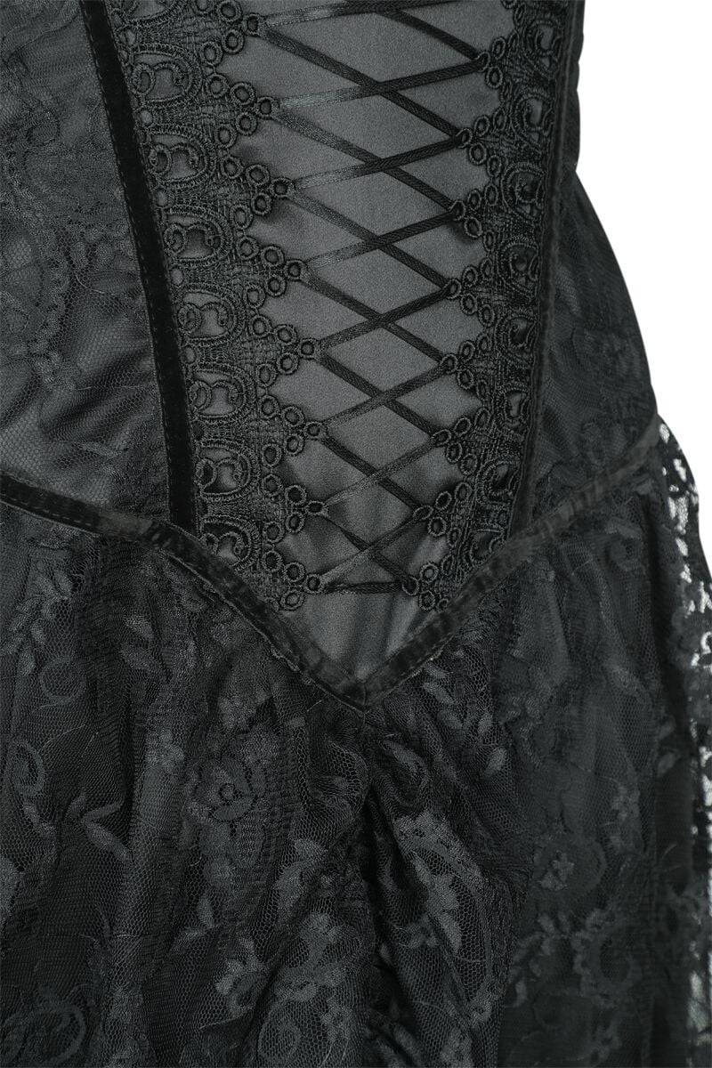 EMP "Langes Gothickleid" Langes Kleid Schwarz Von Sinister Gothic