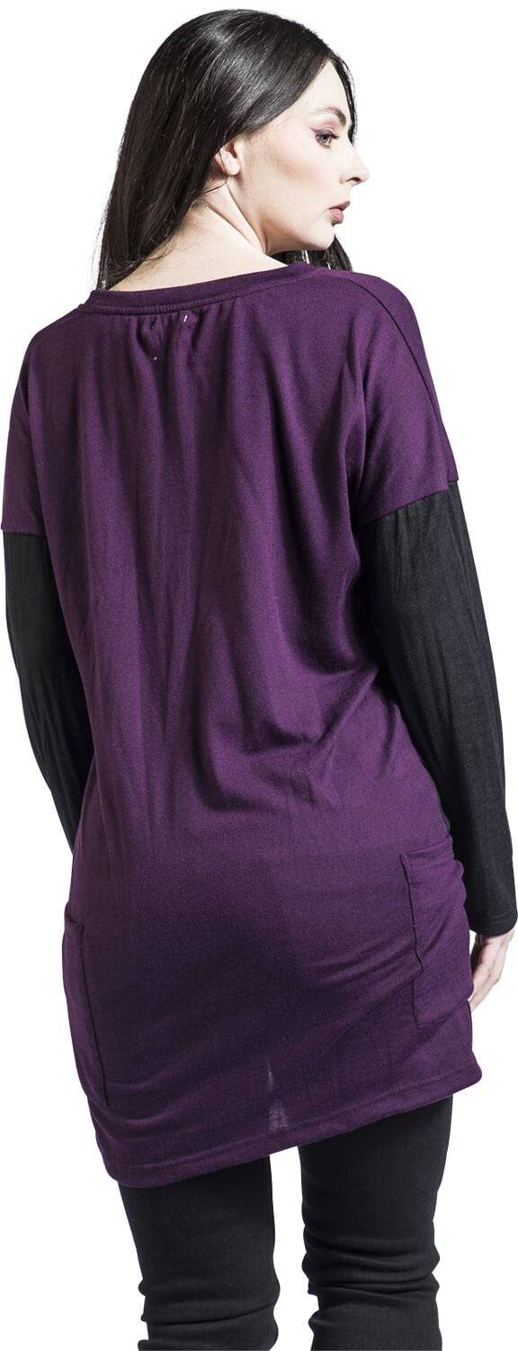 EMP "Larisa Top" Strickpullover Lila/schwarz Von Innocent