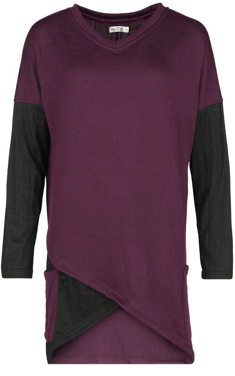 EMP "Larisa Top" Strickpullover lila/schwarz von Innocent