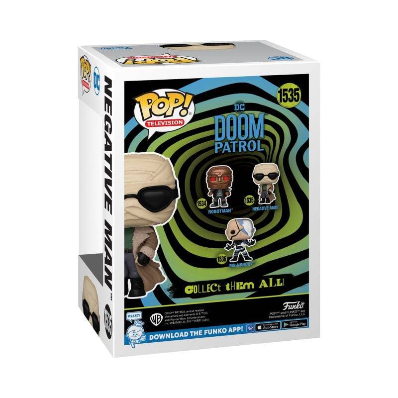 EMP "Larry Trainor Negative Man Vinyl Figur 1535" Funko Pop! Multicolor Von Doom Patrol