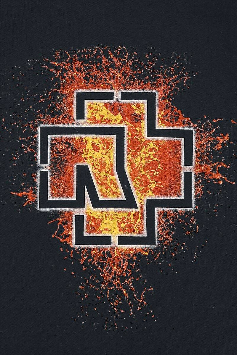 EMP "Lava Logo" Kapuzenpullover Schwarz Von Rammstein