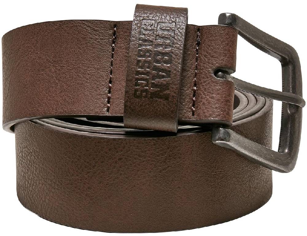 EMP "Leather Imitation Belt" Gürtel braun von Urban Classics