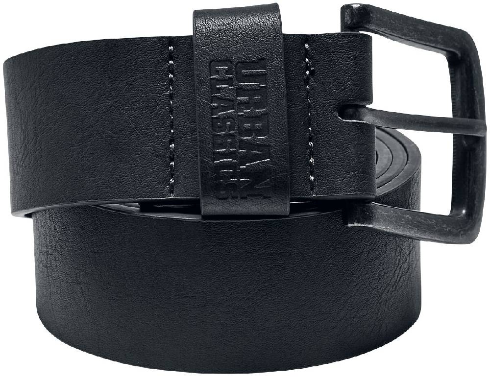 EMP "Leather Imitation Belt" Gürtel grau von Urban Classics